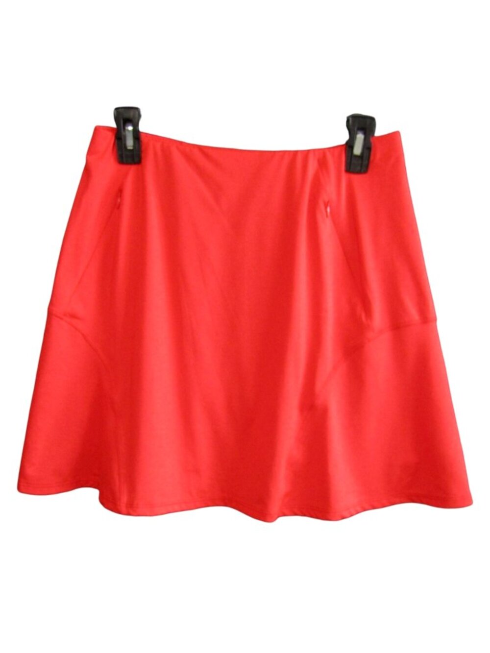 Tail Women M Neon Orange Athletic Skort Tennis Golf Pickleball Skirt Zip Pockets